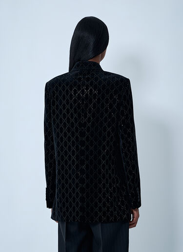 GG Velvet Blazer Gucci GG Velvet Blazer Black guc0261106