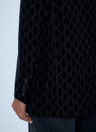 GG Velvet Blazer Gucci GG Velvet Blazer Black guc0261106