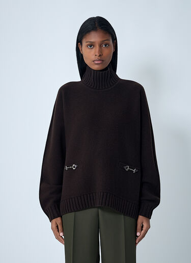 Horsebit Sweater Gucci Horsebit Sweater Black guc0261111
