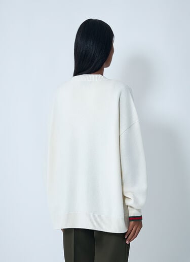 Gucci Web Trim Cardigan Beige guc0261119