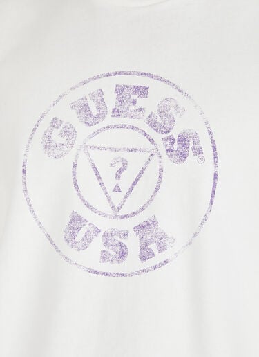 서클 로고 T-셔츠 Guess USA 서클 로고 T-셔츠 화이트 gue0150009