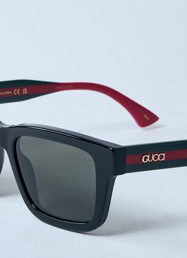 Gucci Rectangle Frame Sunglasses Black gus0159084