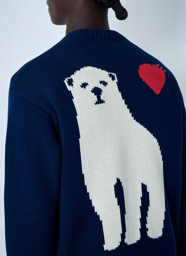 Logo Motif Cotton Sweater HUMAN MADE Logo Motif Cotton Sweater Navy hmd0161001