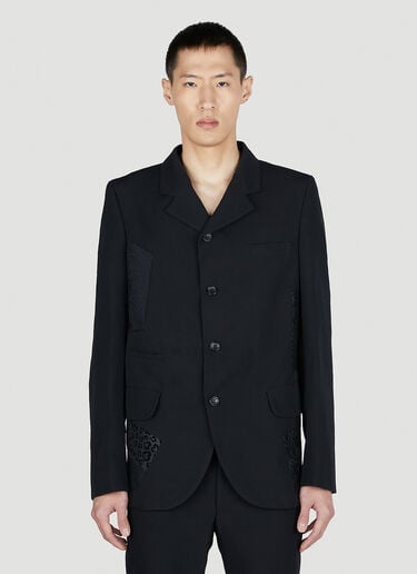 Flocked Blazer Comme Des Garçons Homme Plus Flocked Blazer Black hpl0152001
