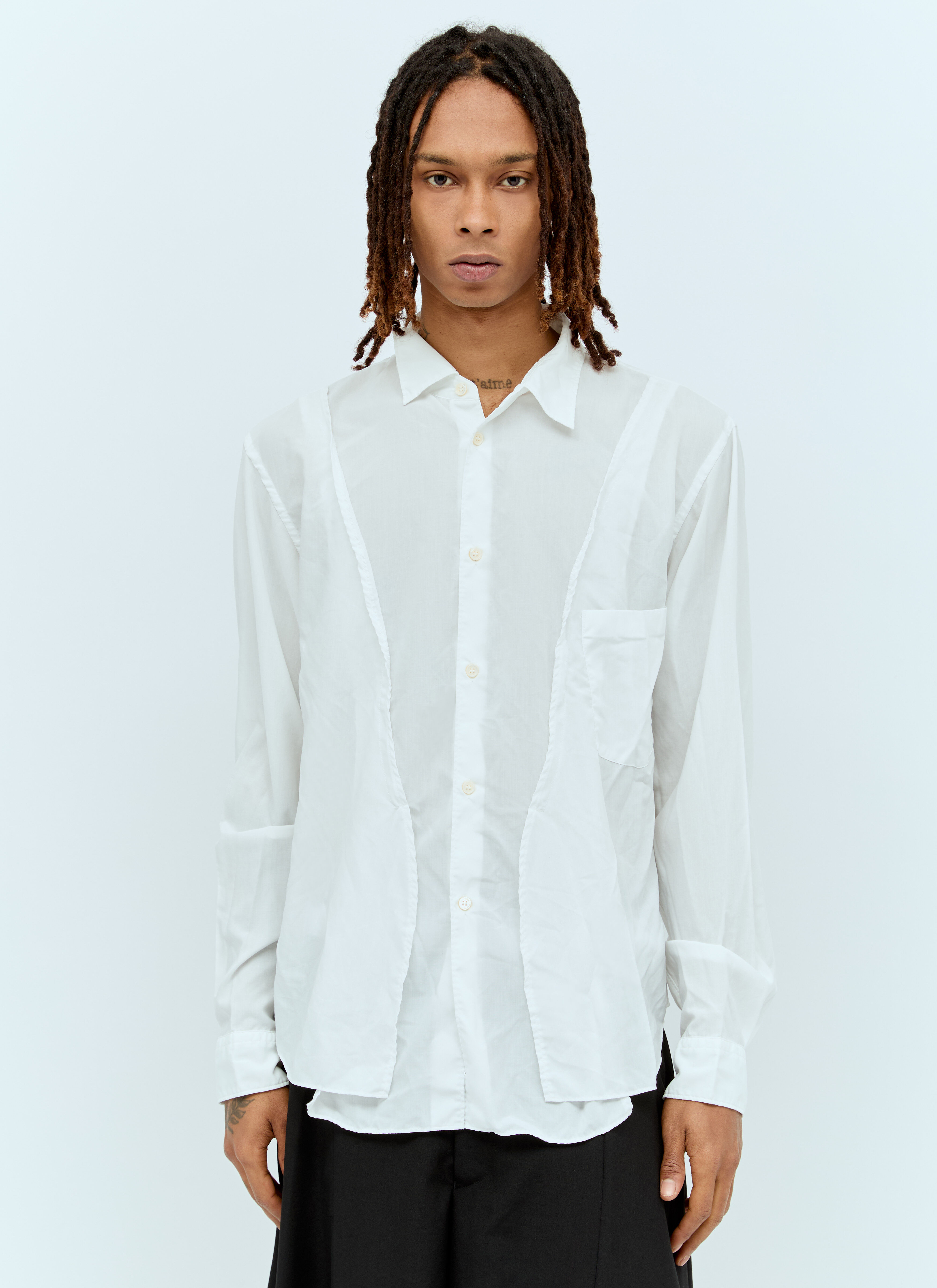 COMME des GARÇONS homme plus 白シャツ AD2012 COMME des GARCONS HOMME PLUS コム デギャルソンオムプリュス