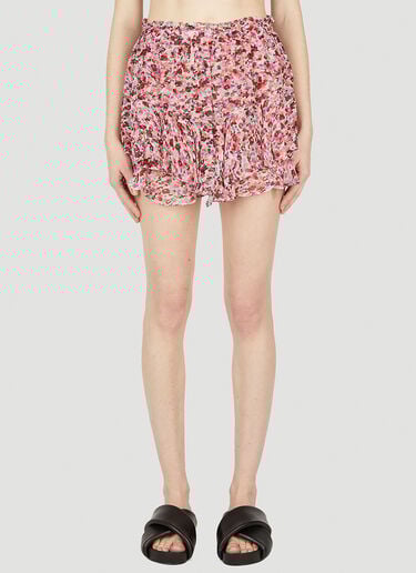 Sornel 花卉迷你半裙 Isabel Marant Étoile Sornel 花卉迷你半裙 粉色 ibe0251002