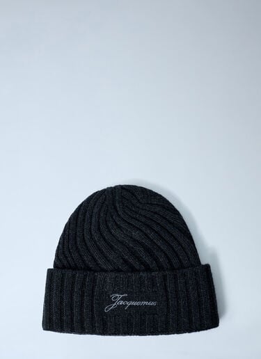 Le Bonnet Tourni Beanie Hat Jacquemus Le Bonnet Tourni Beanie Hat Grey jac0162017
