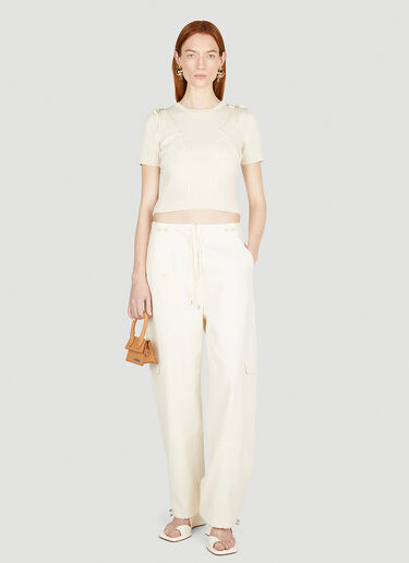 라 마이유 비키니 탑 Jacquemus 라 마이유 비키니 탑 크림 jac0251051