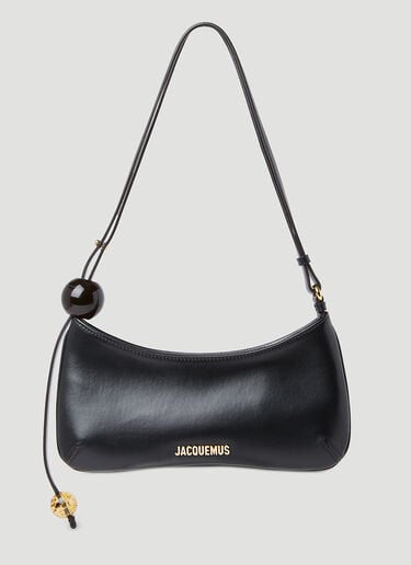 Jacquemus 르 비주 펄 숄더백 블랙 jac0254093