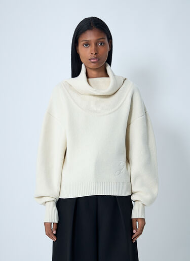 La Maille Pallone Sweater Jacquemus La Maille Pallone Sweater White jac0262009