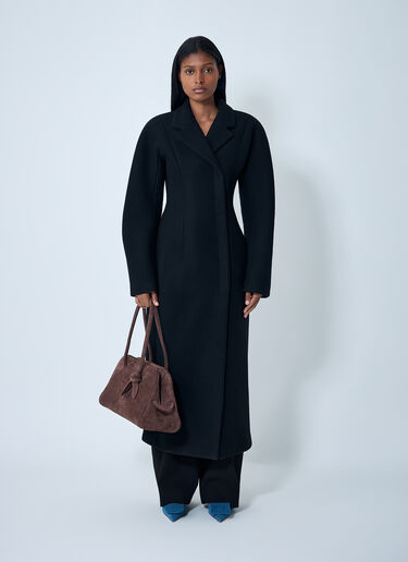 Curved Coat Jacquemus Curved Coat Black jac0262014