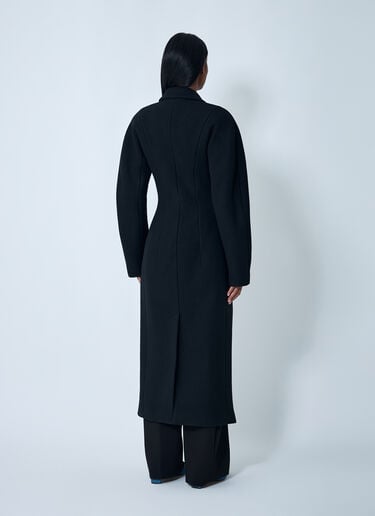 Jacquemus Curved Coat Black jac0262014
