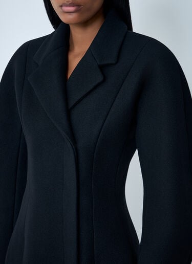 Jacquemus Curved Coat Black jac0262014