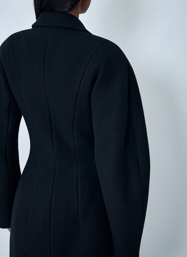 Jacquemus Curved Coat Black jac0262014