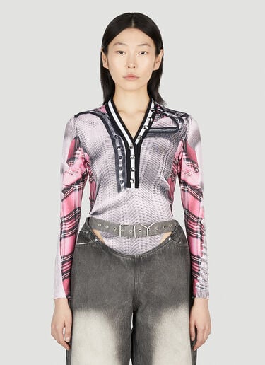 Y/Project x Jean Paul Gaultier 트롱프뢰유 카디건 보디슈트 그레이 jpg0252008