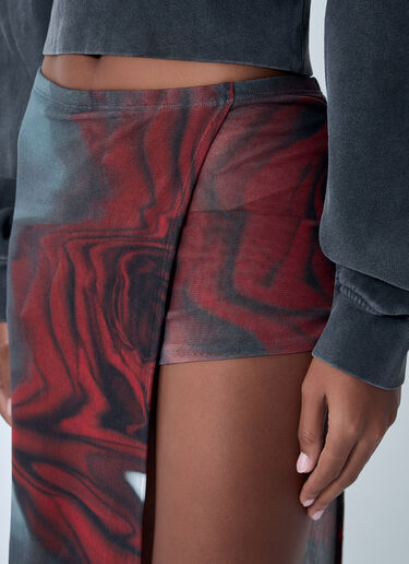 Blurry Roses Asymmetrical Mini-Skort Jean Paul Gaultier Blurry Roses Asymmetrical Mini-Skort White jpg0262004