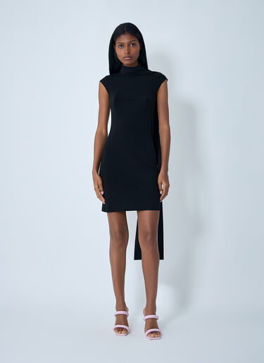 Jean Paul Gaultier Viscose Mini Dress Black jpg0262008