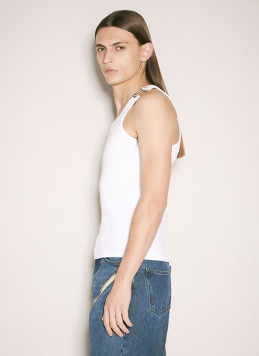 Jean Paul Gaultier Overall Buckles Tank Top White jpg0359002