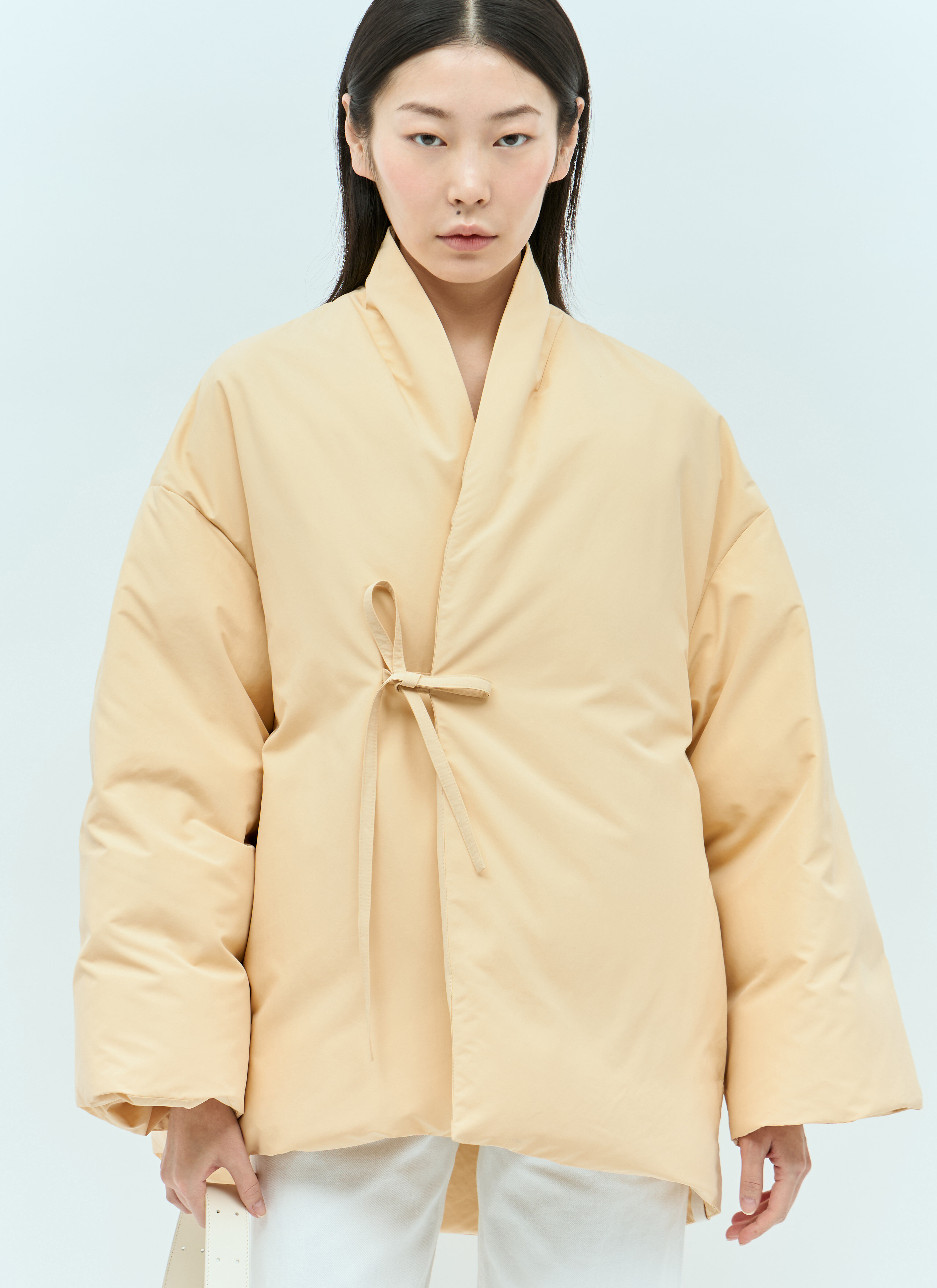 Jil Sander+ レディース キモノダウンジャケット の イエロー Jil Sander+ レディース キモノダウンジャケット の イエロー