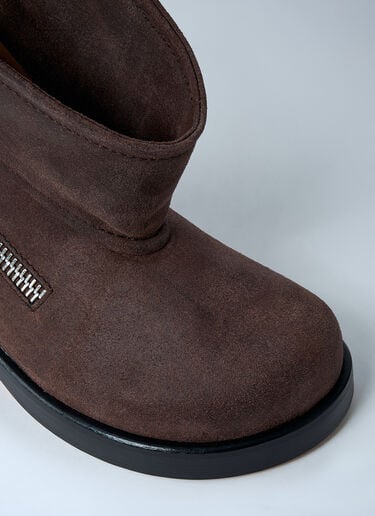 Suede Biker Boots JW Anderson Suede Biker Boots Brown jwa0261012