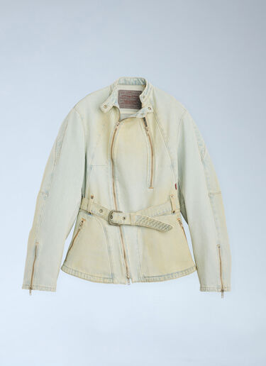 Kiko Kostadinov x Levi's Distressed Carina Belted Jacket White kil0260002