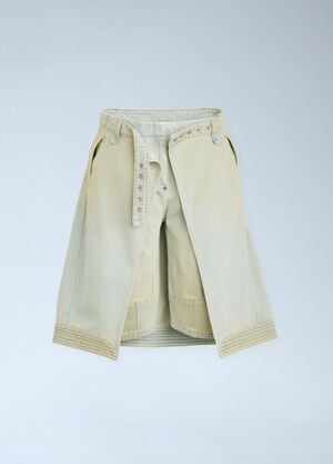 Kiko Kostadinov x Levi's Carina Apron Shorts White kil0260004