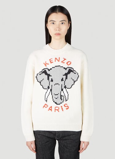 엘리펀트 스웨터 Kenzo 엘리펀트 스웨터 화이트 knz0252004