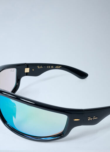 A$AP Rocky x Ray-Ban Ultra Wrap 003 Sunglasses Black lar0362005