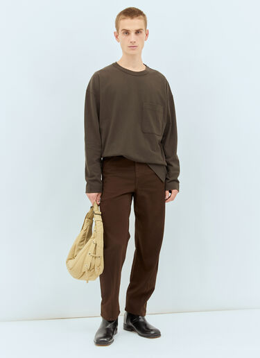 Twisted Workwear Pants Lemaire Twisted Workwear Pants Brown lem0158005