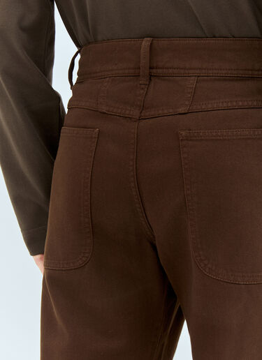 Lemaire Twisted Workwear Pants Brown lem0158005