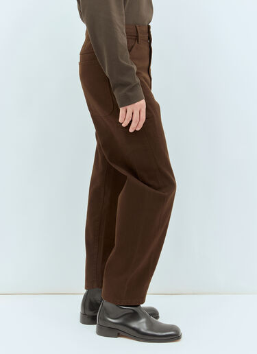 Twisted Workwear Pants Lemaire Twisted Workwear Pants Brown lem0158005