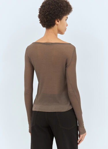 Lemaire 심리스 탑 브라운 lem0258025