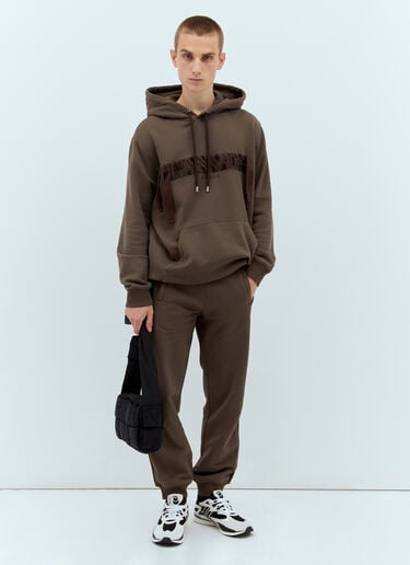 Lanvin サイドカーブトラックパンツ ブラウン lnv0157004