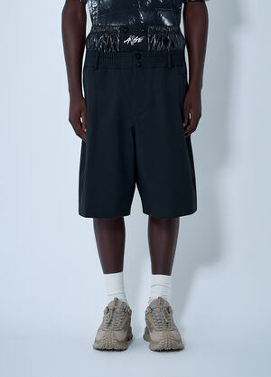 Moncler x A$AP ROCKY Contrast Waistband Shorts Black map0162008