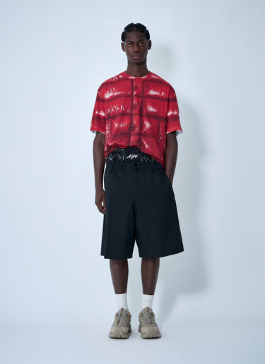 Moncler x A$AP ROCKY Logo Motif Contrast Print T-Shirt Red map0162009