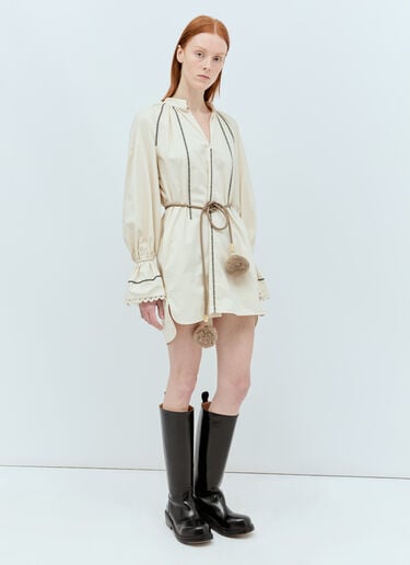 Max Mara ポンポンチューブラーベルト ベージュ max0255033