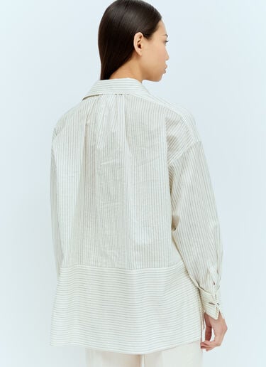 Cotton And Silk Shirt Max Mara Cotton And Silk Shirt White max0256024
