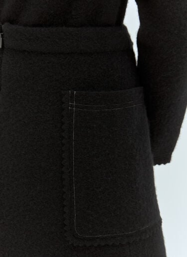 Max Mara Wool And Cashmere Long Skirt Black max0258042