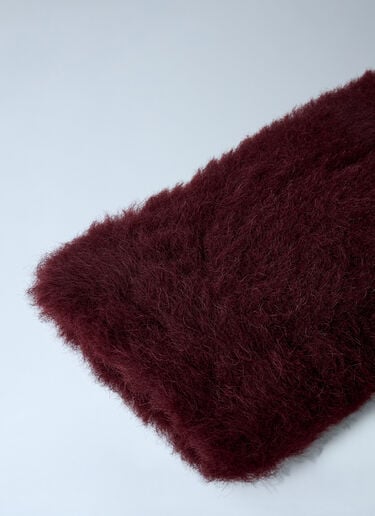 Max Mara Ombrato Gloves Burgundy max0262038