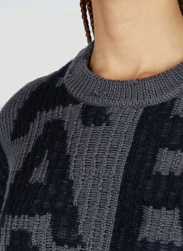 모노그램 디스트레스트 스웨터 Marc Jacobs 모노그램 디스트레스트 스웨터 그레이 mcj0251007
