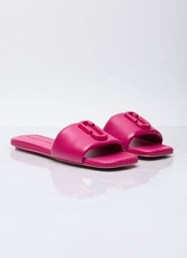Marc Jacobs The J Marc 가죽 슬라이드 핑크 mcj0255002
