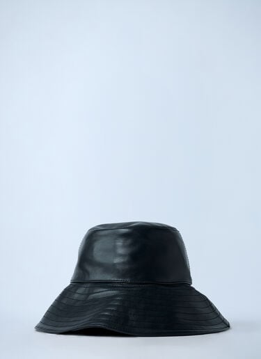 Moncler x EE72 by Edward Enninful 로고 모티프 버킷 햇 블랙 mee0262006