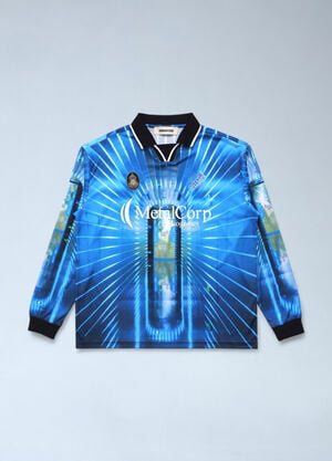 Metalwood Studios KTV Jersey Logo Motif T-Shirt Blue met0162001