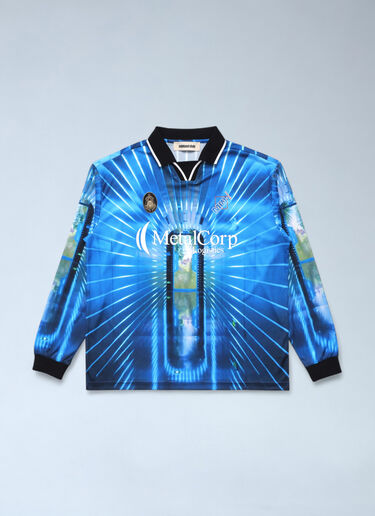Metalwood Studios KTV Jersey Logo Motif T-Shirt Blue met0162001
