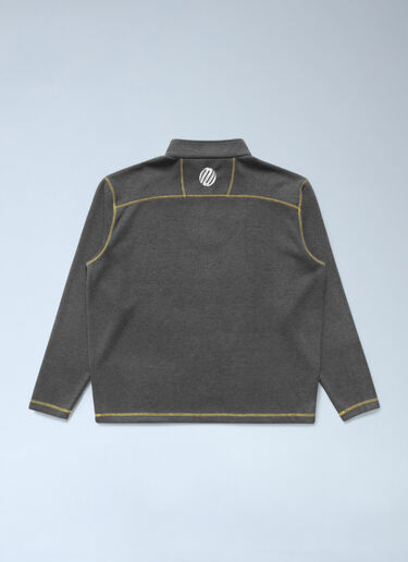 Metalwood Studios Contrast Panel Zip-Up Sweateshirt Black met0162007