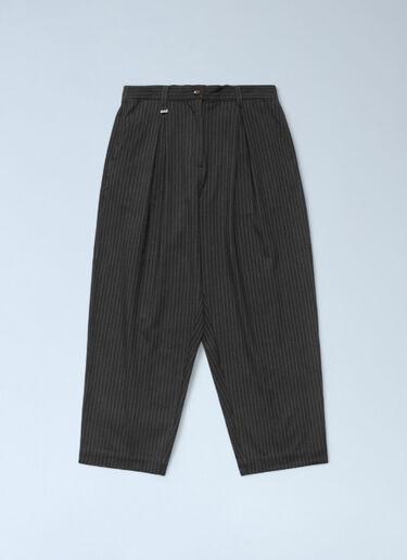 Metalwood Studios Pinstripe Elasticated Waist Pants Grey met0162009