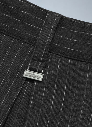 Pinstripe Elasticated Waist Pants Metalwood Studios Pinstripe Elasticated Waist Pants Grey met0162009