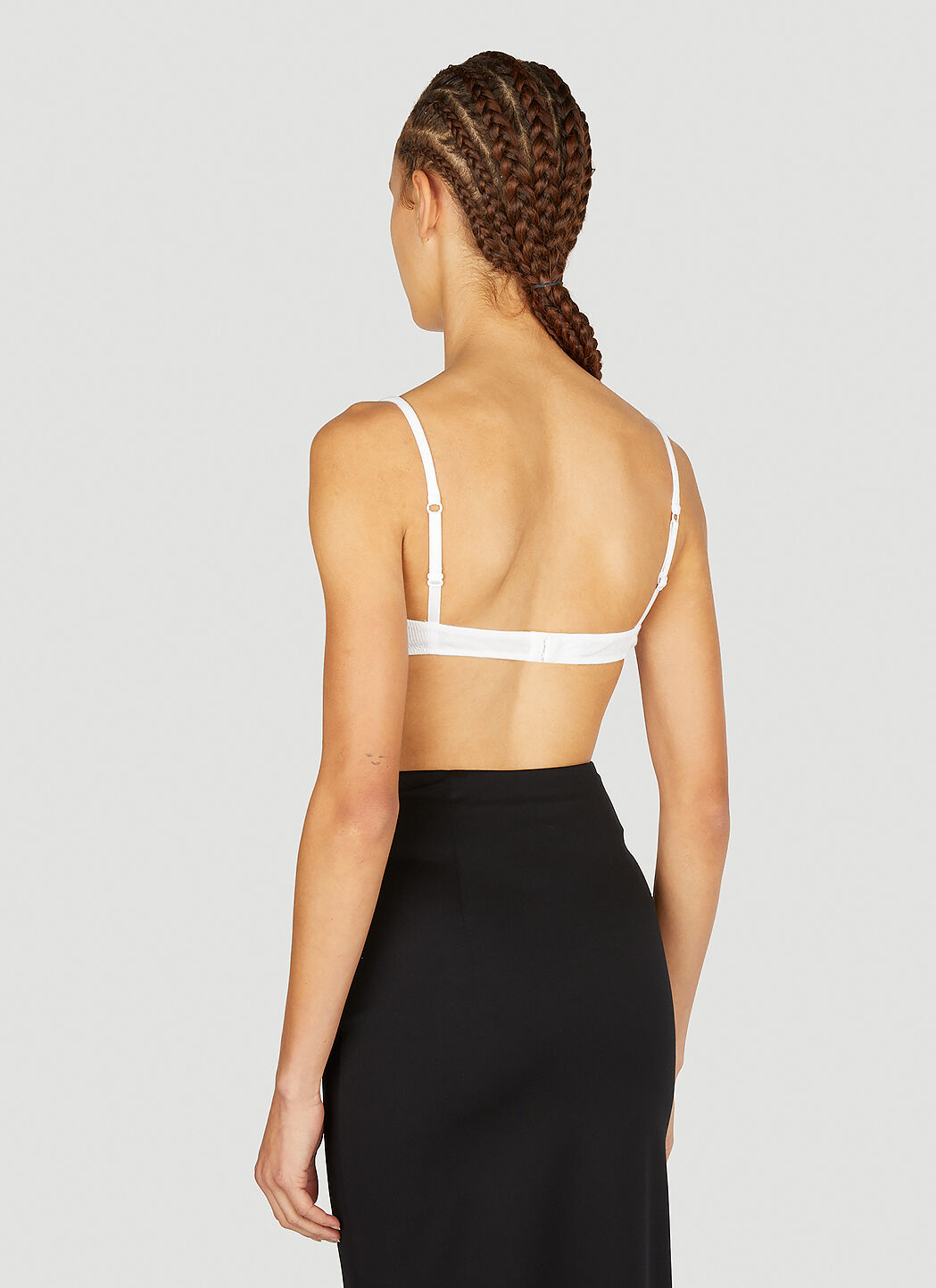 Miu Miu Logo Bra in White | LN-CC