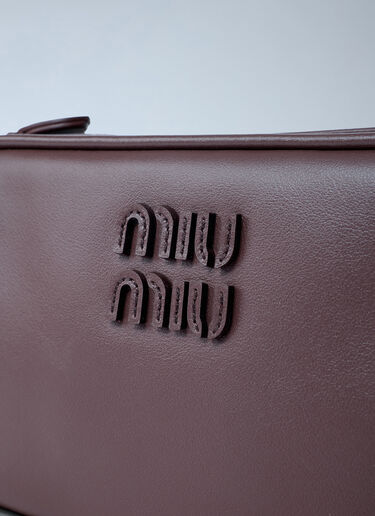 Miu Miu 소프티 가죽 숄더백  브라운 miu0262001
