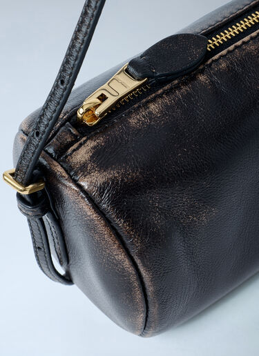 Leather Logo Motif Shoulder Bag Miu Miu Leather Logo Motif Shoulder Bag Brown miu0262003